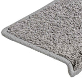 Stair Mats 20 pcs 65x21x4 cm Grey Rectangular Edge 3365851