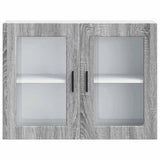 Kitchen Wall Cabinet with Glass Door Porto Grey Sonoma 854093
