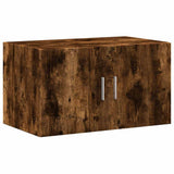 Storage Cabinet Smoked Oak 70x42.5x225 cm Engineered Wood 3281326