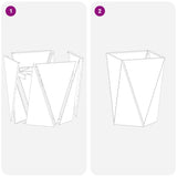 Planter 2 pcs Anthracite 50 x 50 x 75 cm Steel 883799