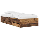 Bed Frame with Storage Old Wood 80 x 200 cm Engineered Wood 3429608