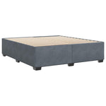ZNTS Bed Frame without Mattress Dark Grey Super King Velvet 3284665