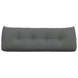 Back Pillow Dark Grey 140 x 24 x 50 cm Fabric 42014500