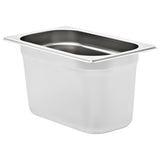 Gastronorm Containers 4 pcs GN 1/4 150 mm Stainless Steel 50903
