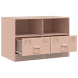 TV Cabinets 2 pcs Pink 67x39x44 cm Steel 841742