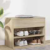 Shoe Bench Sonoma Oak 60x30x45 cm Engineered Wood 808741