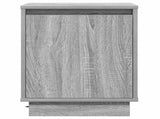 Bedside Cabinet 2 pcs Grey 39 x 34.5 x 50 cm Engineered wood 869605