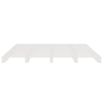 ZNTS Pallet Bed without Mattress White 160x200 cm Solid Wood 821403