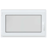 Basement Window RISOR 100 x 70 cm PVC and Glass Anthracite 42047295
