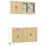 4 Piece Kitchen Cabinet Set Lucca Sonoma Oak Engineered Wood 3314864