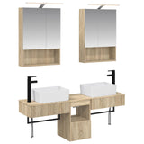 Bathroom Cabinet Set 5 pcs Sonoma Oak 50 x 14.5 x 70 cm 3406321