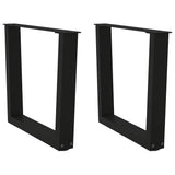 Coffee Table Legs V-Shape 2 pcs Black 60x cm Steel 4012632