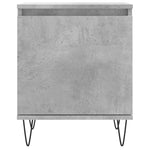 ZNTS Bedside Cabinets 2 pcs Concrete Grey 40x30x50 cm Engineered Wood 826837