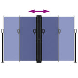 Retractable Side Awning Blue 160x600 cm 4004626