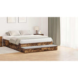 Bed Drawers Smoked Oak 160 x 36.5 x 16.5 cm Engineered Wood 866975