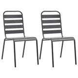 Bistro Set Dark Grey E-coated and powder-coated steel Standard 44261