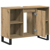 Bathroom Cabinet Artisan Oak 80 x 33 x 60 cm Engineered Wood 873899