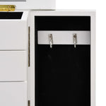 Jewellry Case with Mirror MDF 25x13.5x34 cm 245753