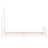 Kids Bed Frame White 90x200 cm Solid Wood Pine 834568