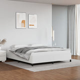 Bed Frame without Mattress White Super King Faux Leather 349877