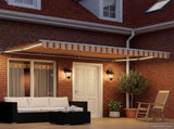 Manual Awning Frame with LEDs Yellow, Orange and White 5 x 3 m 3420694