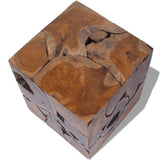 ZNTS Stool Solid Teak Wood 243472