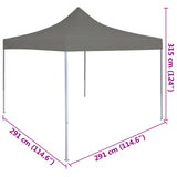 Party Tent Folding Anthracite 291 x 291 x 315 cm Oxford Fabric 42023543