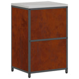Kitchen Storage HATTEM Rusty 60 x 50 x 92 cm Steel 874995