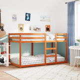 Bunk Bed without Mattress Wax Brown 90x190 cm Single Solid Wood Pine 3214875