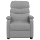 Massage Chair Light Grey Fabric 321226