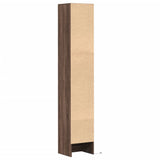 Sideboard with LED Brown Oak 36x32.5x200 cm Engineered Wood 852130