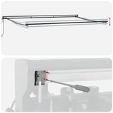 Retractable Awning Yellow and White 500 x 300 cm 3331210