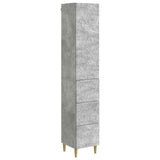Cabinet Set 2 pcs Concrete Grey 33 x 34.5 x 90 cm 3416730