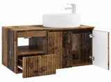 Bathroom Furniture Set 2 pcs Old Wood Engineered Wood 3404102