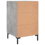 Bedside Cabinet Concrete Grey 40x40x66 cm Engineered Wood 827664