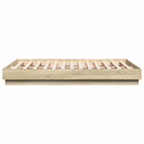 Bed Frame without Mattress Sonoma Oak 140x190 cm 3209872