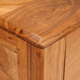 Console Table Brown 110 x 30 x 80 cm Solid Acacia Wood 42003313