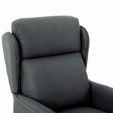 Massage Chair Dark Grey 93.5 x 67.5 x 101.5 cm Fabric 348350