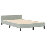 ZNTS Bed Frame Light Grey 120x200 cm Velvet 3344999
