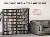 16-Compartment Media Shelf - Black T3398P344743