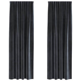 Blackout Curtains 2 pcs Dark Grey 140 x 245 cm Velvet 4107231