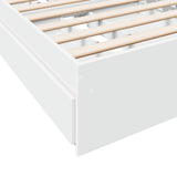 Bed Frame with Drawers without Mattress White 90x190 cm Single 3280706
