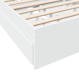 Bed Frame with Drawers without Mattress White 90x190 cm Single 3280706