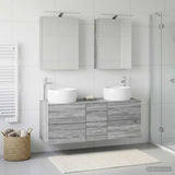 Bathroom Furniture Set 5 pcs Grey Sonoma 3407036