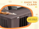 Dog Crate Table for Medium and Large Dogs with Magnetic Door for Indoor Use, 95 x 55 x 75 cm, Purple T3398P376408
