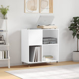 Record Cabinet White 84.5x38x89 cm Engineered Wood 831764