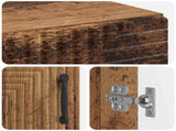 Bathroom Cabinet with Open Shelf HAARLEM Old Wood 896823