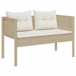 Garden Sofa Set 6 pcs Beige and cream Poly Rattan 4104703