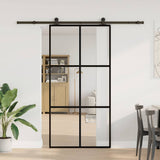 Sliding Door with Hardware Set 102x205 cm ESG Glass&Aluminium 3332820