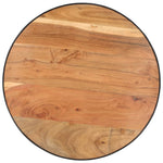 ZNTS Coffee Table Black 68x68x36 cm Solid Acacia Wood 321933